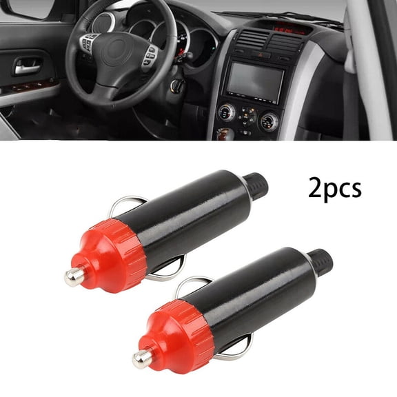 2Pcs Dc 12V 24V Waterproof Male Car Cigar Lighter Socket Plug Connector