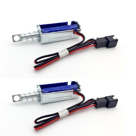 2Pcs Dc6V-24V Mini Push-Pull Solenoid Valve For Express Lock Vending Machine
