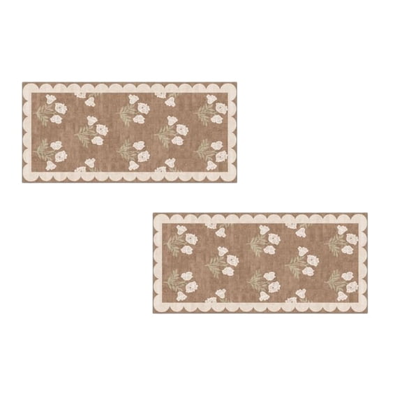 2Pcs Deal Countdown! Bathroom Mat Is Washable Non Long Cute Colorful Green Modern Bathroom Carpet Absorbent Fine Fiber Carpet Practical Home Decor 35.4" X 23.6"