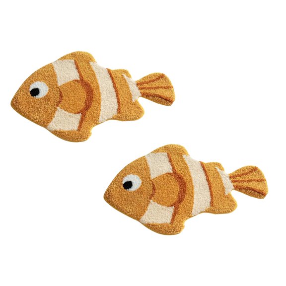 2Pcs Deal Countdown! Bathroom Mat Is Washable Non Long Cute Colorful Green Modern Bathroom Carpet Absorbent Fine Fiber Carpet Practical Home Decor 31.5"