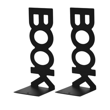 2Pcs Decorative Book Ends Supports Book Holder Shelves for School Kitchen Bookrack Desk