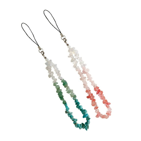 2Pcs Decorative Phone Chains Multi-function Phone Charms Delicate Phone Strings