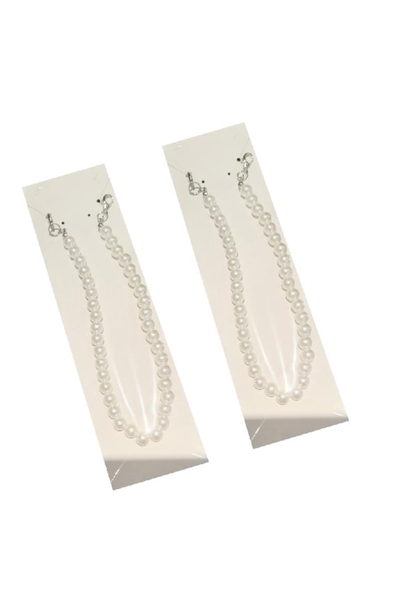 2Pcs Decorative Shoe Charm Rhinestones Pearls Shoe Chain For Women High Heel Sneakers Boot Sandals Bag Accessories
