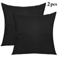 thumbnail image 1 of 2Pcs Decorative Throw Pillow Covers, Square Throw Pillowcases Solid Color Pillow Covers for Indoor Living Room Outdoor Garden Sofa Decor, 1 of 6