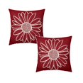 thumbnail image 1 of 2Pcs Decorative Throw Covers Soft Square Home Sofa Couch Bedroom Living Room Pillow Case 19.7X19.7", 1 of 6