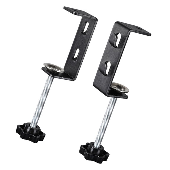 2Pcs Desktop Base C Clamps Table Mount Clamps Desk C Iron Hardware for Workbench Studio Accessories