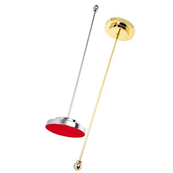 FUEENIRVA 2Pcs Metal Desktop Flagpole Table Flag Holder Stable Base for Office and Home Use