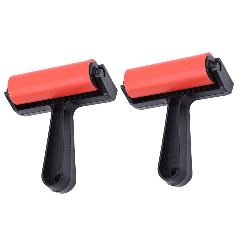 2Pcs Diamond Drawing Rollers Plastic Printmaking Rollers Drawing