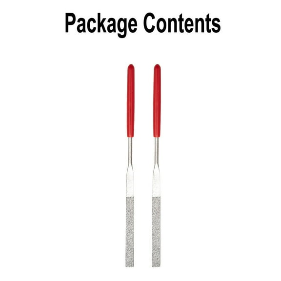 2Pcs Diamond Needle File For Metal Stone Wood Jewelry Grinding Carving 4X160Mm Square Rectangle Files Hand Tools Fangkenuo