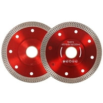 2Pcs Diamond Porcelain Saw Blades 4.5 inch Ceramic Cutting Disc Wheels Super Thin Dry Wet for Ceramic Tile Porcelain Granite Marbles Cutting