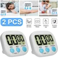 thumbnail image 1 of 2Pcs Digital Kitchen Timer For Cooking Big Digits Loud Alarm Magnetic Cook Timer, 1 of 6