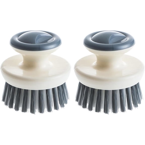 2Pcs Dish Brush, Kitchen Scrubber for Cleaning Bowl, Sink, Pot, Pan and Vegetable