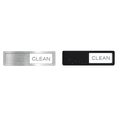 thumbnail image 1 of 2Pcs Dishwasher Magnet Clean Dirty Sliding Sign,Stainless Steel Rust-Proof Frame,Acrylic Panel for Kitchen Appliance Status Indicator 7 x 1.6 in Black & Silver, 1 of 10