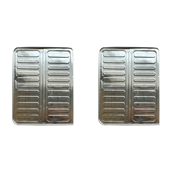 2Pcs Disposable Oil Splash Guard Aluminum Foil Gas Stove Oil Splatter Screen Board Cooking Frying Oil-Proof Splash Kitchen Tool Suitable for kitchen and dining room(Silver)