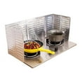 thumbnail image 1 of 2Pcs Disposable Oil Splash Guard Aluminum Foil Gas Stove Oil Splatter Screen Board Cooking Frying Oil-Proof Splash Kitchen Tool Suitable for kitchen and dining room(Silver), 1 of 7