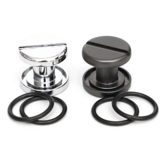 2Pcs Diving Diver BCD Backplate Soft Harness Book Screw Dive Assembly Bolt Diving Book Screw,2 x BCD Soft Harness Book Screw,Silver&Black