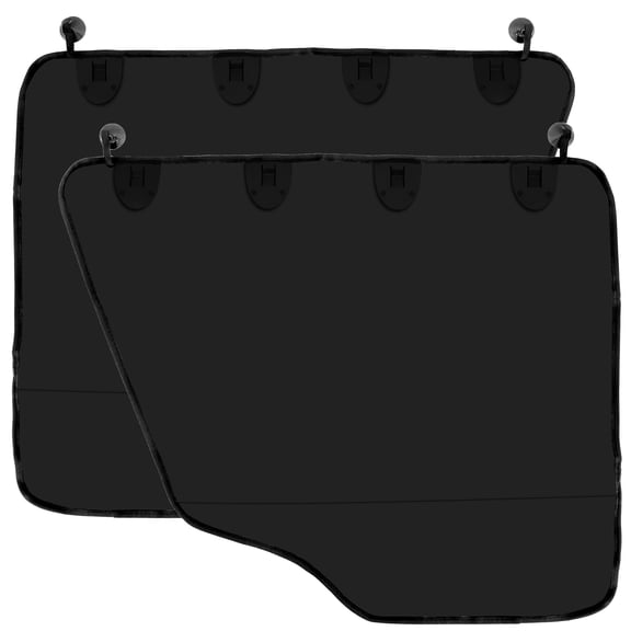 2Pcs Dog Car Door Protector 600D Oxford Cloth Car Door Guard Scratchproof Interior Car Door Cover with Pocket Machine Washable Vehicle Door Cover for Most Vehicles