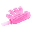 2pcs Dogs Wash Brush Massage Gloves Plastic Comb for Long Short Haired