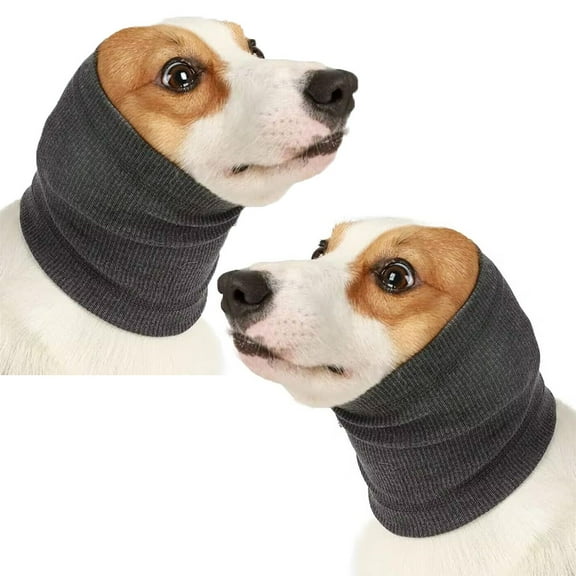 2Pcs Dog Head Cover Quiet Dog Headband No Shake Ear Wrap Anxiety Relief & Calming Dogs, Hood for Dogs, Pet Ear Protector Dog Calming Hoodie Ear Cover Muffs for Dogs Noise Protection Grooming Bathing