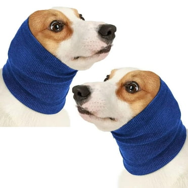 2Pcs Dog Head Cover Quiet Dog Headband No Shake Ear Wrap Anxiety Relief & Calming Dogs, Hood for Dogs, Pet Ear Protector Dog Calming Hoodie Ear Cover Muffs for Dogs Noise Protection Grooming Bathing