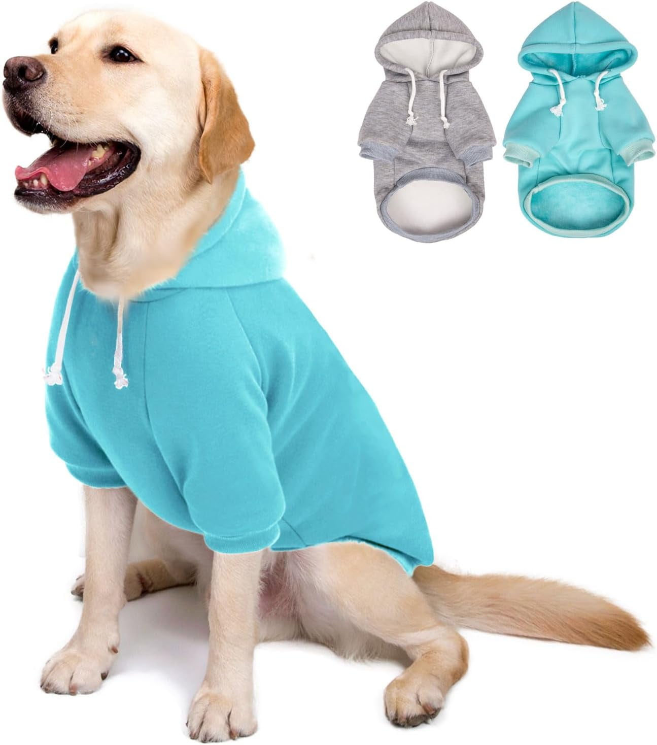 2Pcs Dog Hooded Sweaters & Jackets Soft Dog Clothes Hoodie for Small — free download