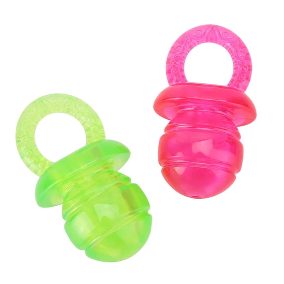 2Pcs Dog Pacifier Pet Puppy Molar Clean Teeth Toy Pacifier Chew Playing Training Toys Dog Grinding Toy TPR Pacifier Puppy Pacifier for Small Dogs for Dog Cat