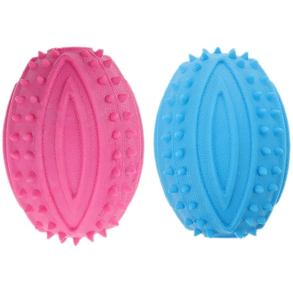 LITINKIMI Squeaky Chew Toys Assorted Color 2Pcs 5.8X3.7In Rubber