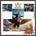2Pcs Donald Trump 2025 Wall Calendar 12 Months Of Fun and Quirky