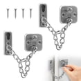 2Pcs Door Chain Lock Stainless Steel Security Chain Lock for Door ...