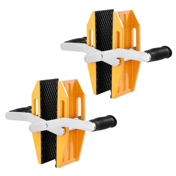 2Pcs Double Handed Plywood Carry Clamps Rubber-Lined Granite Slab Lifter 771lb Load for Workplace
