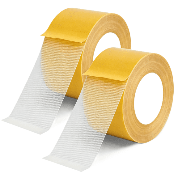 2Pcs Double Sided Carpet Tape Heavy Duty, Residue Free,Rug Tape for Carpet Floor Hardwood Floors tilling and Area Rugs,mats,Posters,Wall Hanging etc(RL 1.18 inch x 33Ft)