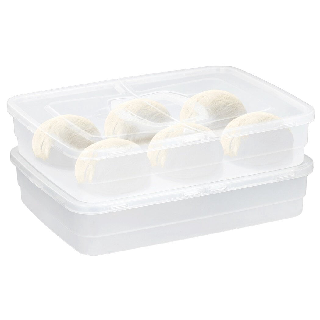 Southernsy Dough Proofing Box - 1300ml & 700ml Silicone Stackable Containers For Pizza Dough (Set Of 4)