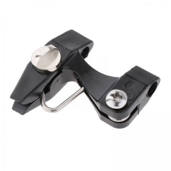 2Pcs Downrigger/ Release Clips Adjustable Gear Marine ABS Black for Boating Weight Planer Board Fishing Offshore