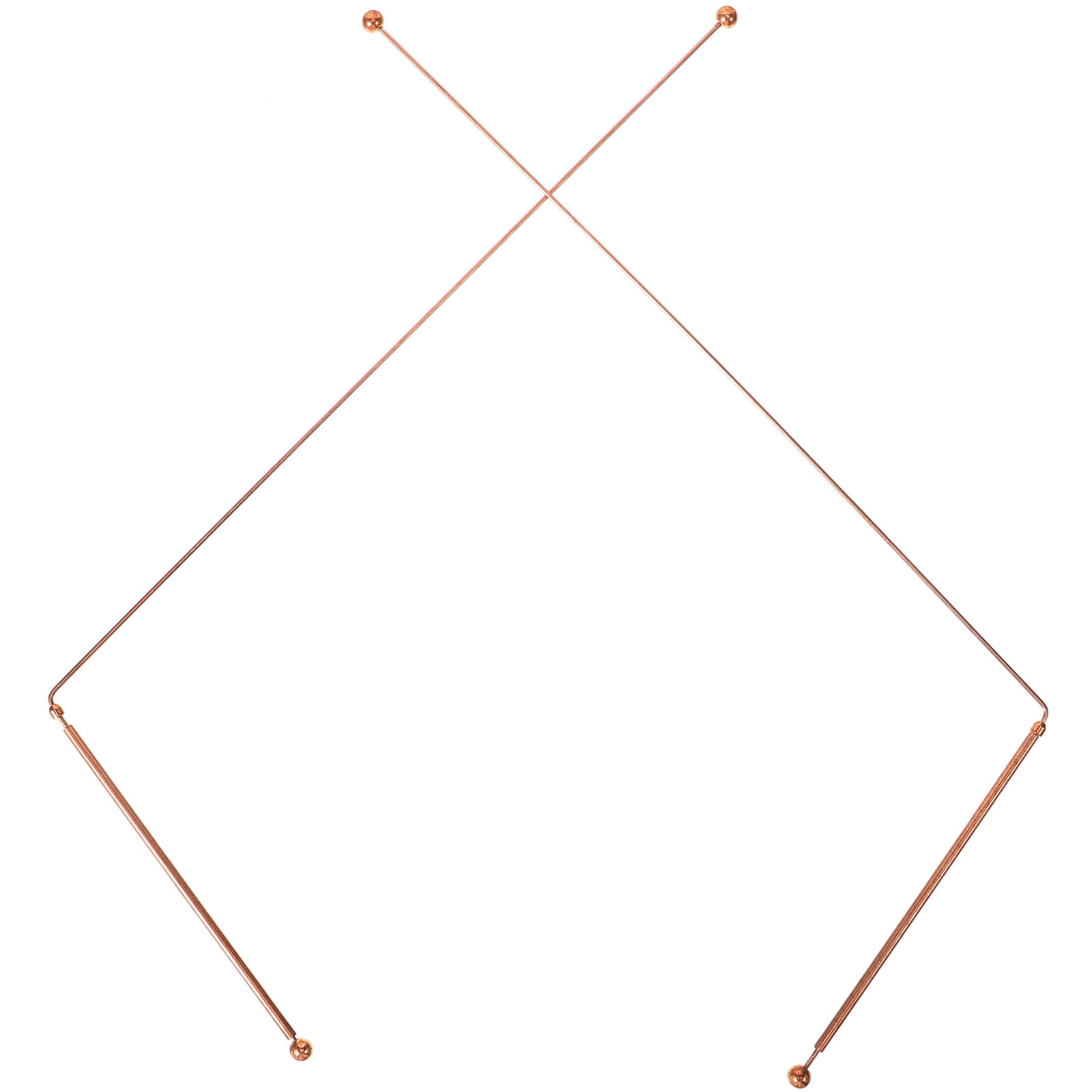 2Pcs Dowsing Rod Copper Divining Rod Flexible Rotation Divining Tool Portable Dowsing Rod