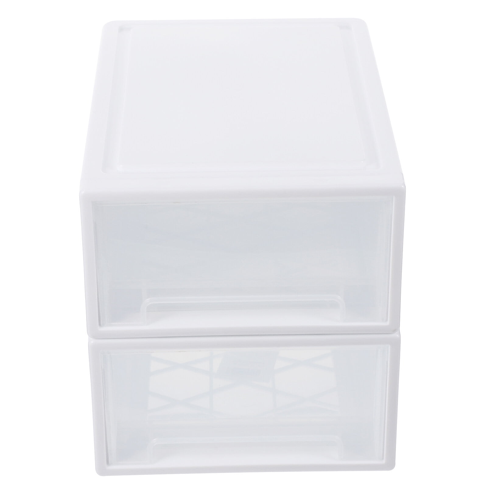 2Pcs Drawerstyle Storage Box Wardrobe Plastic Clothing Storage