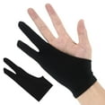 thumbnail image 1 of 2Pcs Drawing Glove, Digital Art Glove, Drawing Glove Left and Right Hand, Palm Art Glove for Friction-Free, for Tablet Pad Monitor Painting Paper Sketching, Black, 1 of 7