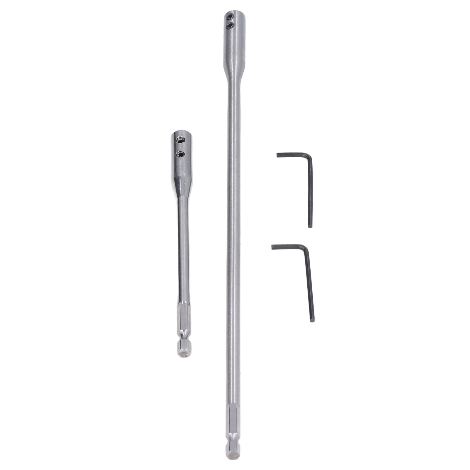 2Pcs Drill Bit Hex Extension High Carbon Steel Drills Extensions Bar with Wrench for Screws Nuts
