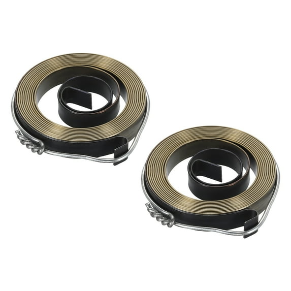 2Pcs Drill Press Return Spring, 49 x 8 x 0.7 mm Coil Spring Assembly Steel Chemical Blackening Finish for Various Vacuum Volume Cleaner Coil Systems