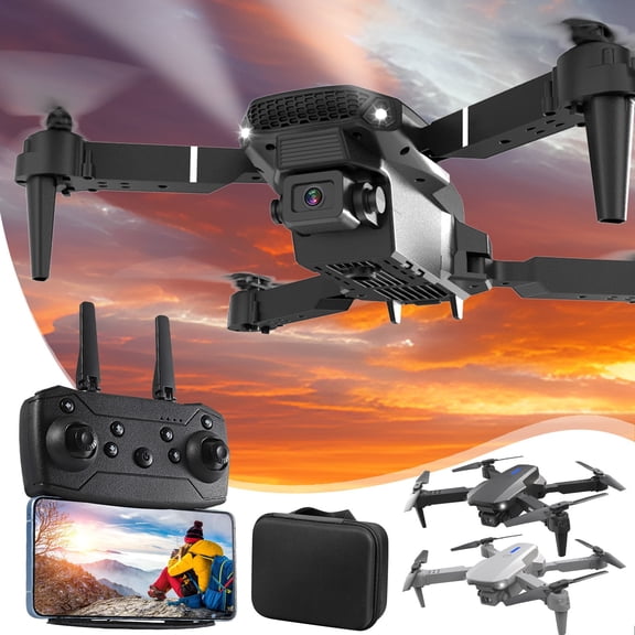 2Pcs Drone with Camera under $5! Kadlawus Drone with 1080P Camera, Foldable Remote Control Quadcopter forkidsAdults, Altitude Hold Headless Mode, Gesture Control, One Key Takeoff