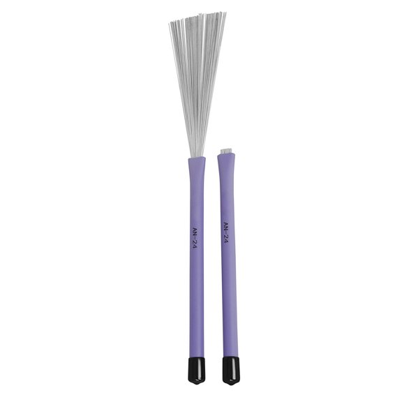 2Pcs Drum Brush Percussion Brushes Snare Brush Jazzes Drum Brushes Professional Steel Wire Brush with Comfortable Handle