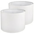 thumbnail image 1 of 2Pcs Drum Lampshade, Lamp Shades for Table Floor Lamp, White Shades, Easy Assembly Replacement Lampshades, 1 of 5