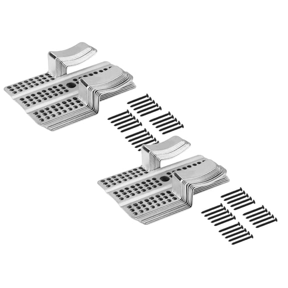 2Pcs Drywall Heavy Duty Stainless Steel Drywall For 1/2" And 5/8" Thickness Dry Wall With Screws No Stud Drywall Patch Furniture Protection