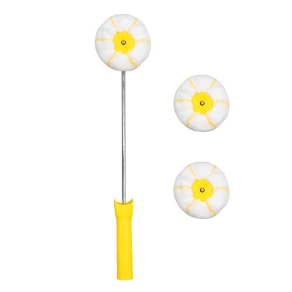 2Pcs Drywalls Corner Roller Set Includes 2 Replaceable Heads For Professional Mud And Texture Application