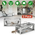 thumbnail image 1 of 2Pcs Dual-Door Humane Rat Trap, Continuous Mouse Catching, Heavy-Duty Galvanized Iron Construction, Safe for Pets & Kids, Indoor/Outdoor Use, 3S Quick Setup, 1 of 10