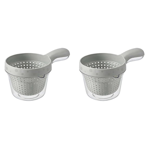 2Pcs Dual-Layer Vegetable Draining Basket,Watermelon Bowl with Strainer for Mini Berry and Tomato Grape Washer (Purple) Fruit Rinser Strainer Container Small Fruit Washer, Fruit Strainer Container