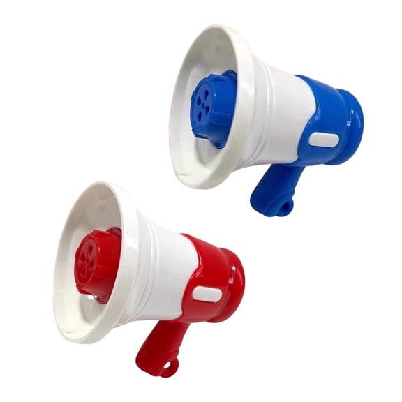 2Pcs Dual-Tone Portable Megaphone Voice Recorder & Loud Projection for Parties, Teachers, Performers