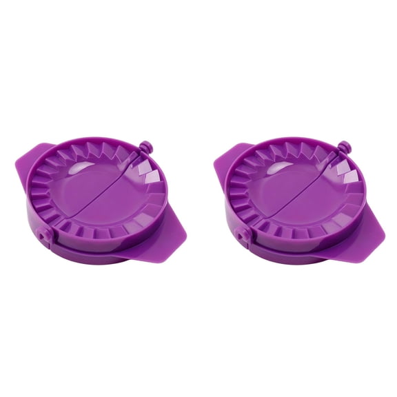 2Pcs Dumpling Wonton Maker Mold, Plastic Pastry Shaper Press with Crimped Crust Edges, Empanada Maker Kitchen Tool for Dumplings Hand Pie Ravioli Pierogi, Versatile Dough Press for Food Preparation