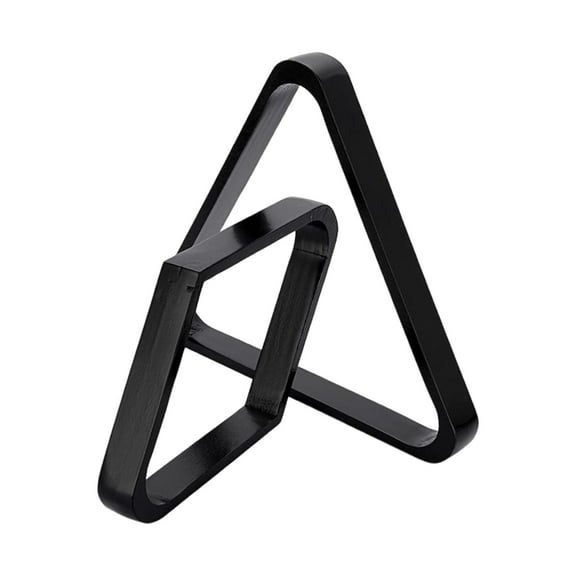 2Pcs Durable Billiard Ball Rack Set, eight ball Triangle Rack, Diamond ,Ball Holder for Standard 2-1/4" Balls Accessories Supplies Black