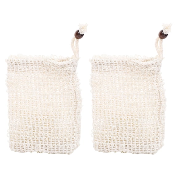 2Pcs Durable Soap Saver Pouch,Bath Mesh Net Bags for Foaming,Lathering,Drying Soaps with Drawstring Design for Most Soaps 2026 New Kilougeis