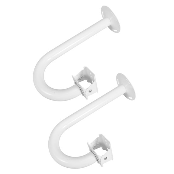 2Pcs Durable White Outdoor Security Camera Mounting Accessories with Stable Design